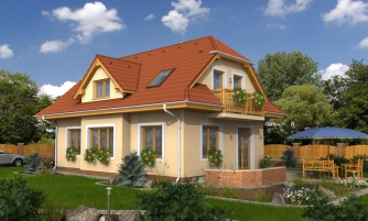 Kleines Haus mit 4 Zimmern für schmale Grundstücke